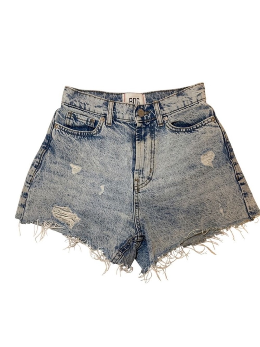 BDG‎ Urban Outfitters Women's Denim Shorts Size 0 24in Blue Acid Wash